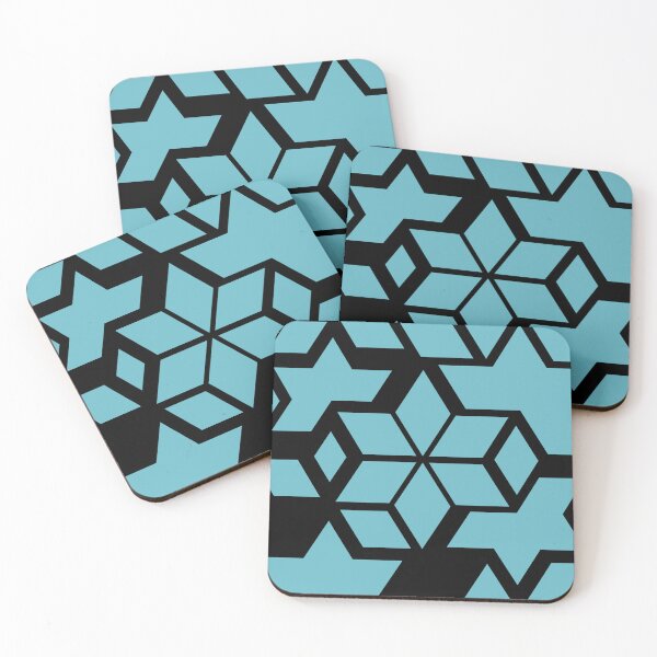 Item preview, Geometric star in blue  designed and sold by STG-Designs.
