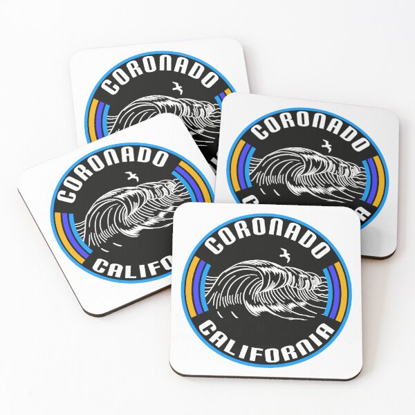 Item preview, Coronado Beach California Surf Beach Ocean Surfing Dolphin designed and sold by DESTINATIONS DECAL.
