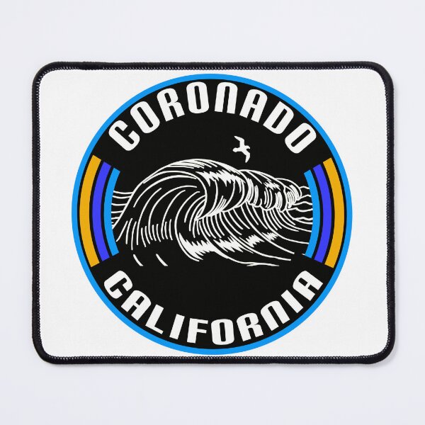 Item preview, Coronado Beach California Surf Beach Ocean Surfing Dolphin designed and sold by DESTINATIONS DECAL.