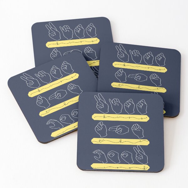 Item preview, Kiss the Cook yellow ASL  designed and sold by Sweet Champagne Designs.