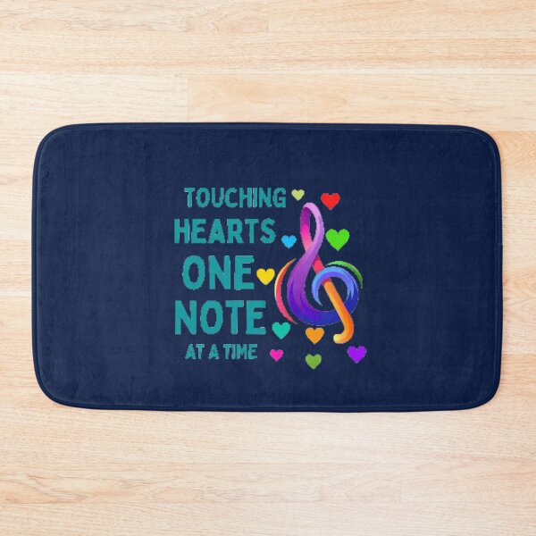 Item preview, Touching Hearts One Note At A Time The Best Teacher Teal Design designed and sold by BestTeacher.