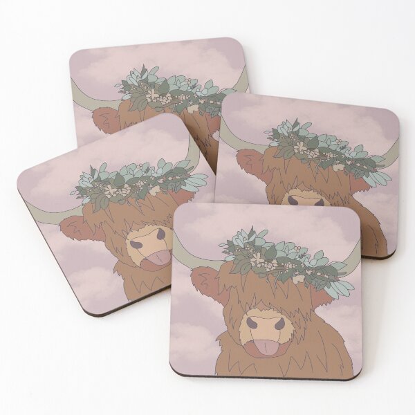 Item preview, boho highland cow designed and sold by breerawls.