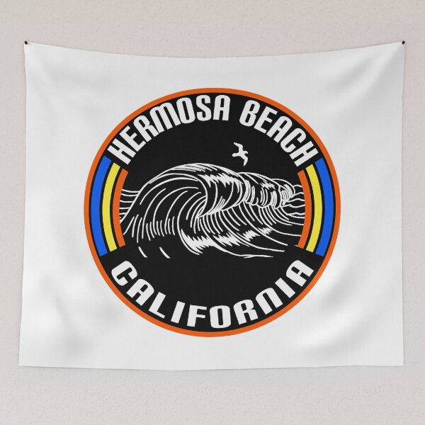 Item preview, Hermosa Beach California Surf Beach Ocean Surfing Waves designed and sold by DESTINATIONS DECAL.