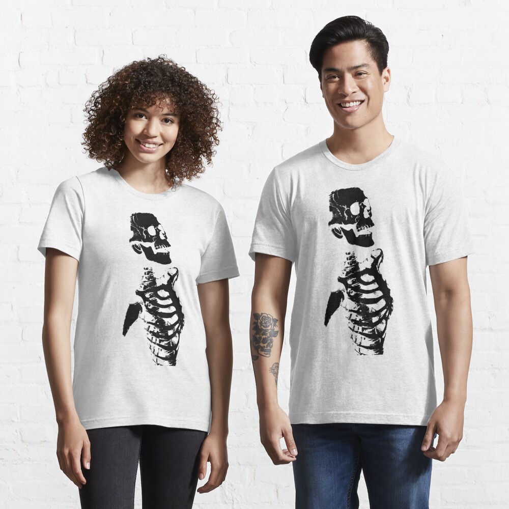 Skeleton T-Shirt (Maroon with White Linework) LTD Edition