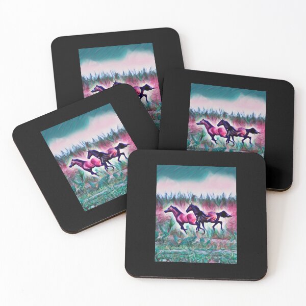 Item preview, Mustang Running In Field designed and sold by teewearstyle.