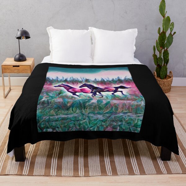 Item preview, Mustang Running In Field designed and sold by teewearstyle.