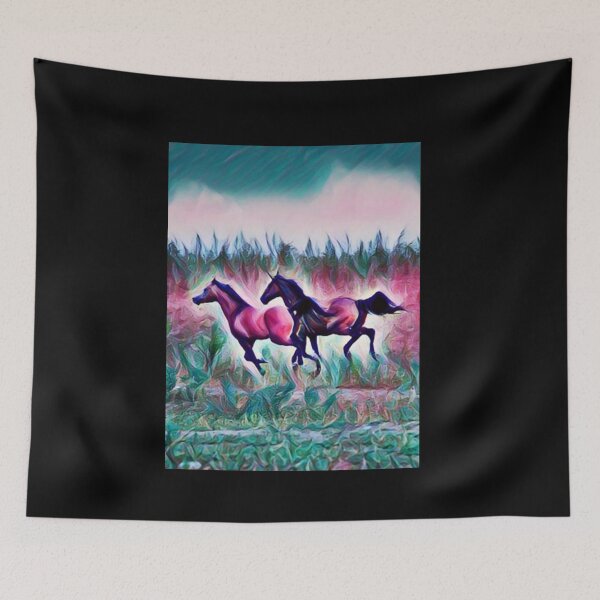Item preview, Mustang Running In Field designed and sold by teewearstyle.