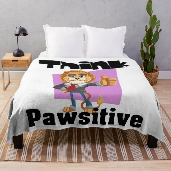 Item preview, Think Pawsitive Positive Lion With A Thumbs Up designed and sold by Sonatablue.