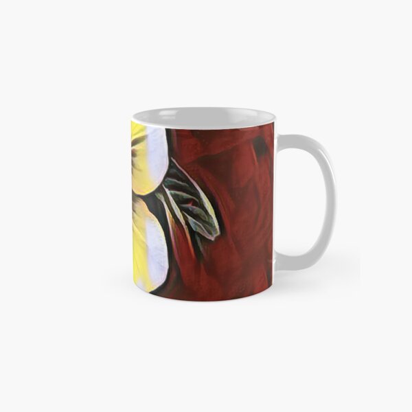 Abstract in Red and Gold Acrylic Painting Coffee Mug by Joi At The