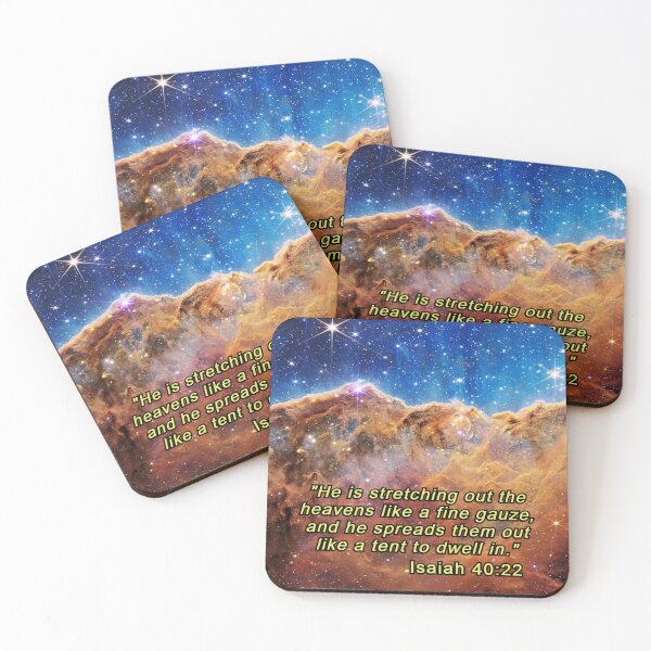 Item preview, JWST - Cosmic Cliffs - Bible Verse - Isaiah 40:22 designed and sold by DEL-Productions.