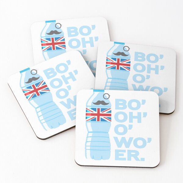 Item preview, Bottle of Water British Accent Union Jack Sophisticated Gentleman Bo'oh'o'wo'er designed and sold by Atlantee.