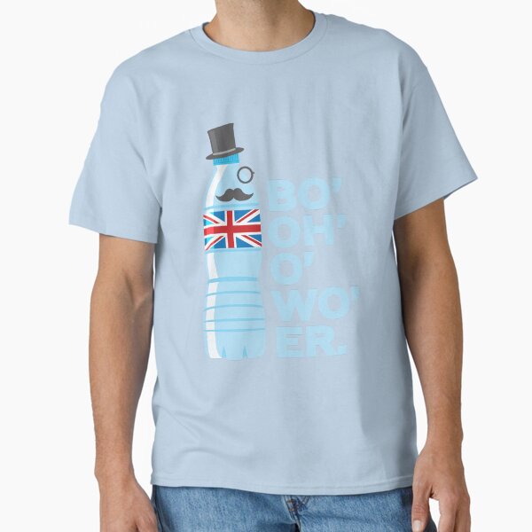 Item preview, Bottle of Water British Accent Union Jack Sophisticated Gentleman Bo'oh'o'wo'er designed and sold by Atlantee.