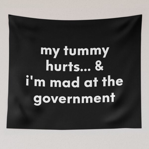 Item preview, my tummy hurts & i'm mad at the gorvernment designed and sold by maakamiri.