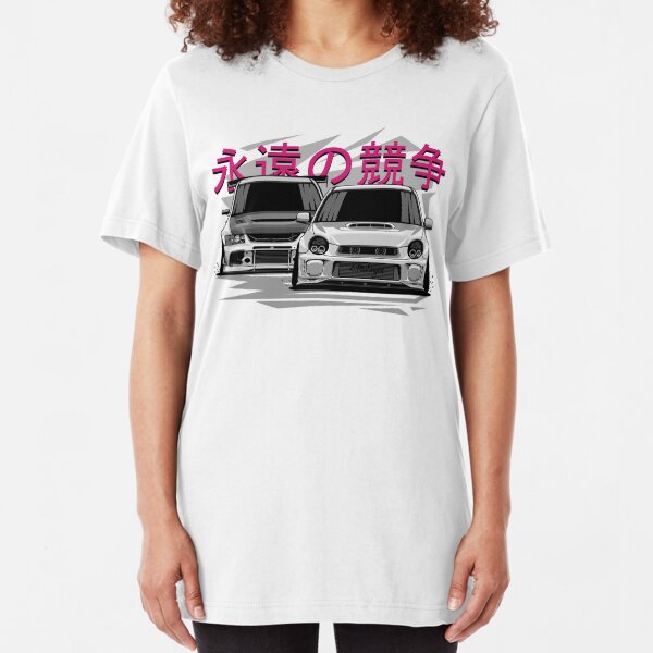 Impreza STI vs Lancer Evolution Slim Fit T-Shirt