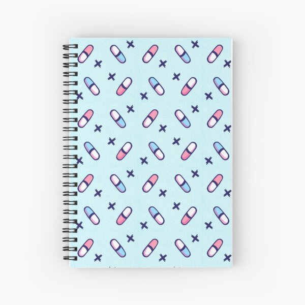 Cuaderno de espiral «Pastillas rosa pastel» de PatternsaPlenty | Redbubble