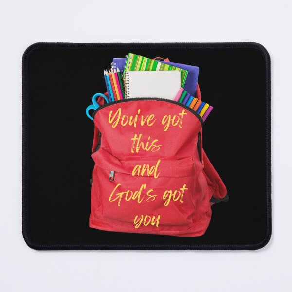 Item preview, Backback with the words, "You've got this and God's got you" designed and sold by CheekyGrace.