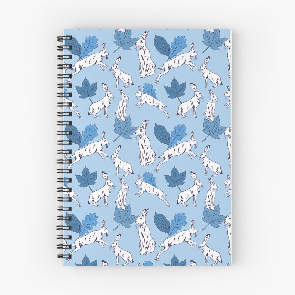 Item preview, White hare on blue background designed and sold by Superdoodledo.
