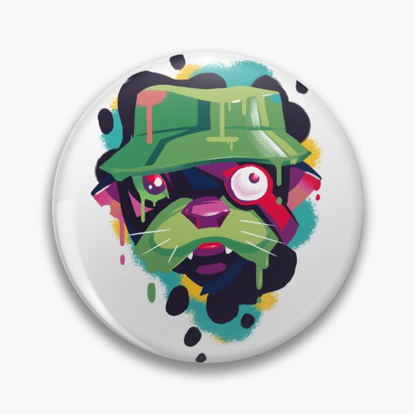 Item preview, Trippy Retro 80s Graffiti Spray Paint Drip Art Funny Otter designed and sold by Stephen Scharf.