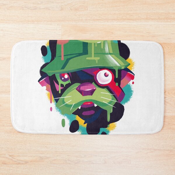 Item preview, Trippy Retro 80s Graffiti Spray Paint Drip Art Funny Otter designed and sold by Stephen Scharf.