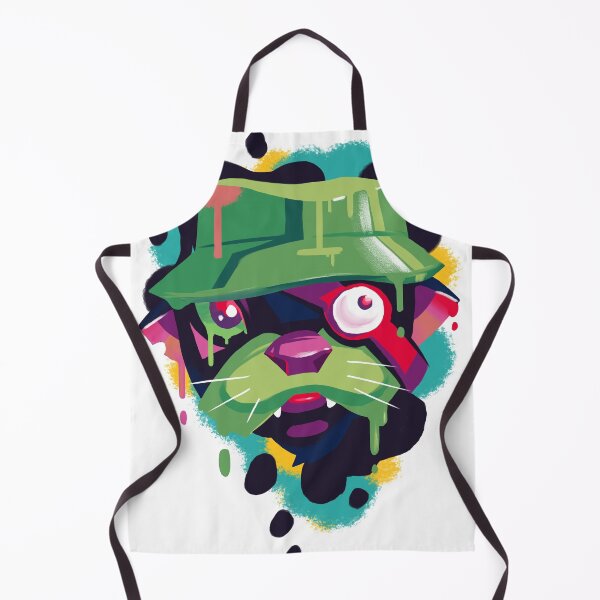 Item preview, Trippy Retro 80s Graffiti Spray Paint Drip Art Funny Otter designed and sold by Stephen Scharf.