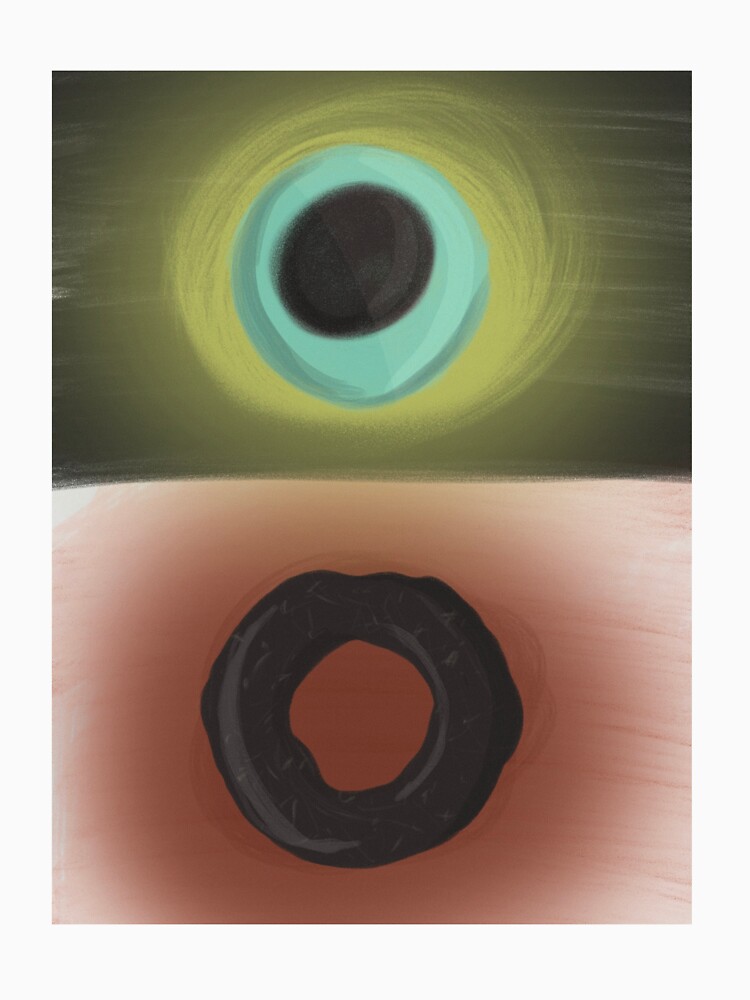 "Everything everywhere all at once Googly Eye and Bagel inverse " T