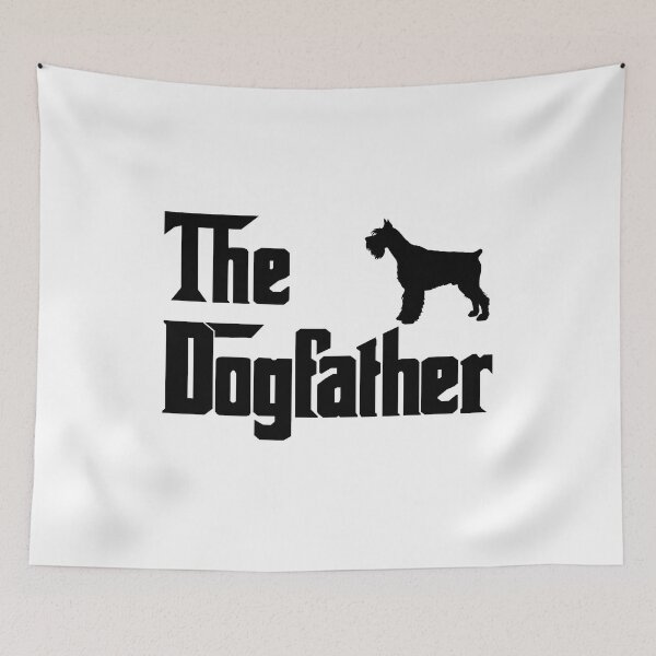 Item preview, The Dogfather Miniature schnauzer Funny Fun Cool Dog Owner Shirt, Cool Miniature schnauzer Dad owner Lovers Dog Father, Miniature schnauzer owner Christmas birthday gift designed and sold by xlnv.