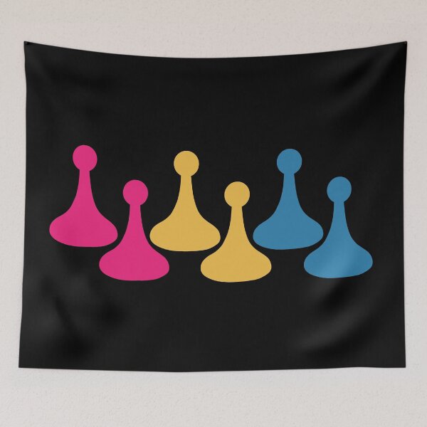 Item preview, Pansexual Pride Pawns designed and sold by artandboardgame.