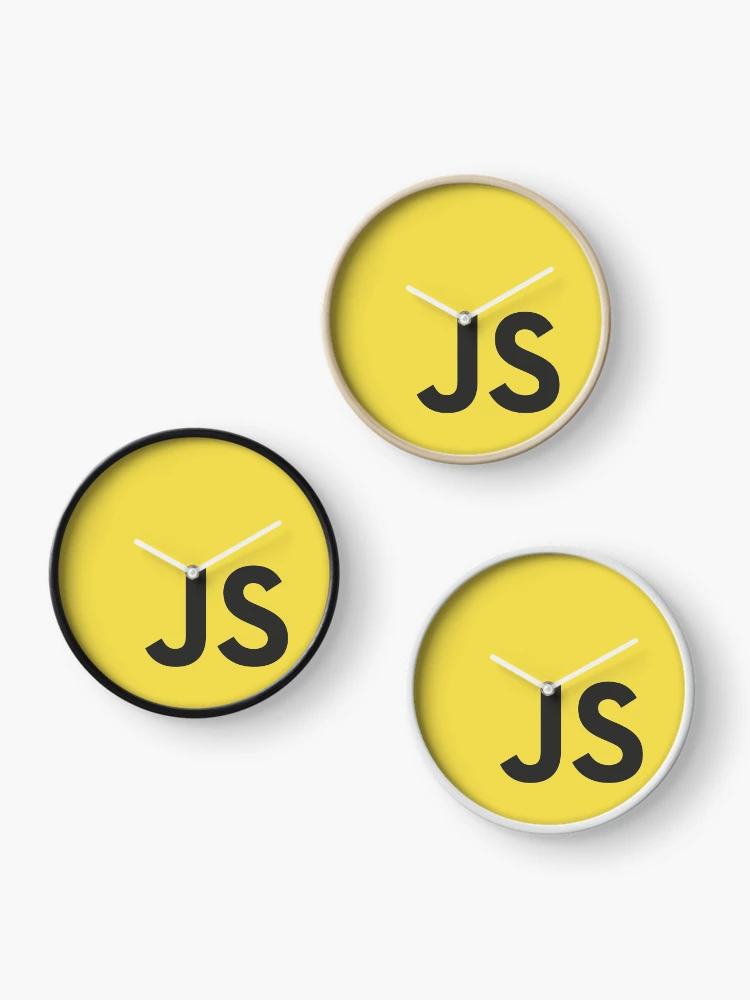 Thumbnail 3 of 4, Clock, Javascript JS Yellow designed and sold by orinemaster.
