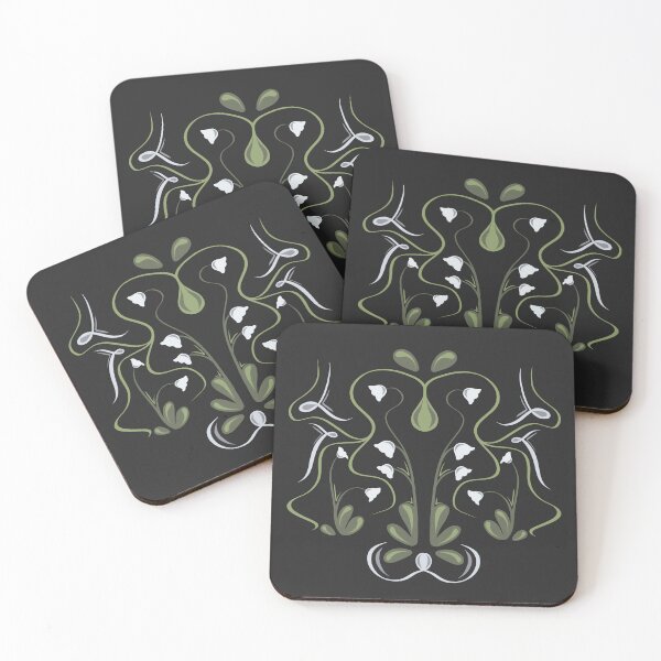 Item preview, Lily of the Valley Folk Art designed and sold by Skull Fern.