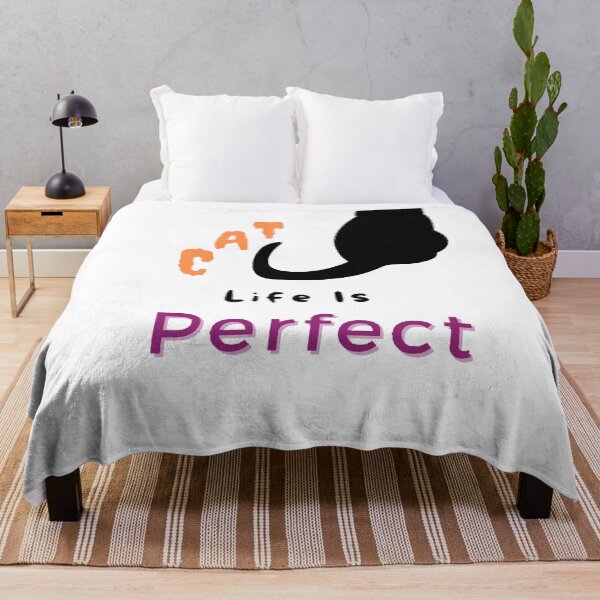 Item preview, Cat Life Is Perfect - Funny and cute T-Shirts Quotes designed and sold by Designspot2020.