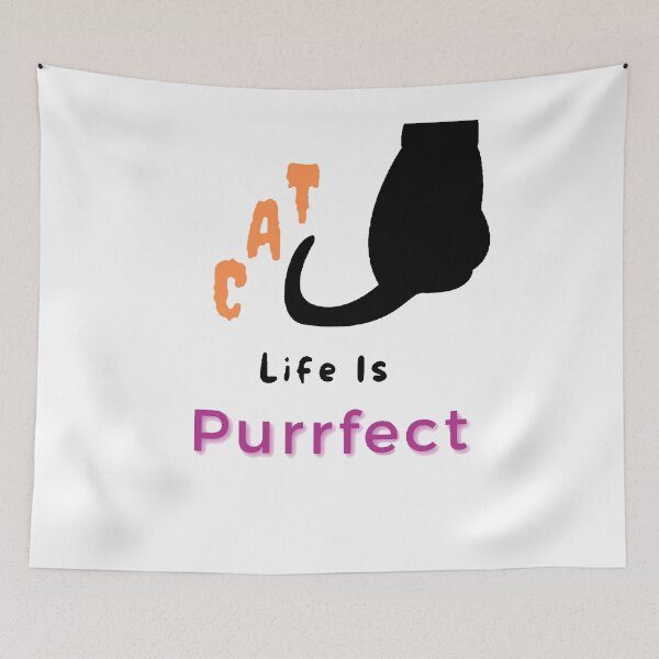 Item preview,  Cat Life Is Perfect - Funny and cute T-Shirts Quotes designed and sold by Designspot2020.
