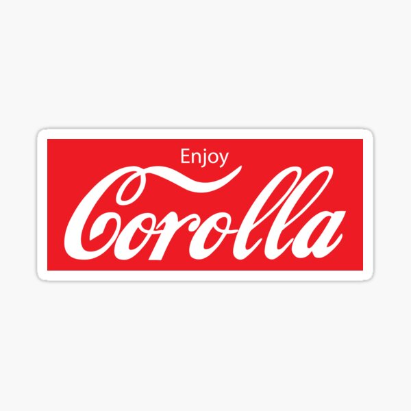 Enjoy Corolla Sticker