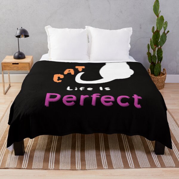Item preview, Cat Life Is Perfect - Funny and cute T-Shirts Quotes designed and sold by Designspot2020.