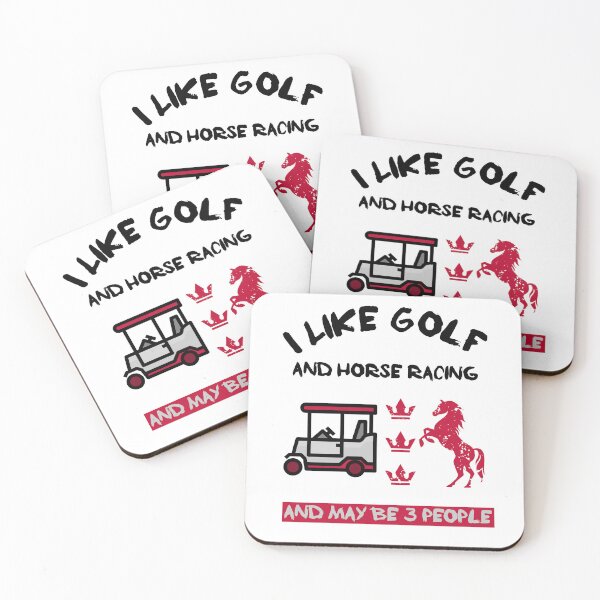 Item preview, I like golf and horse racing and may be 3 people designed and sold by UnstoppableShpy.