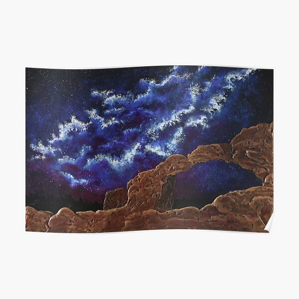 Galaxies and Arches Poster