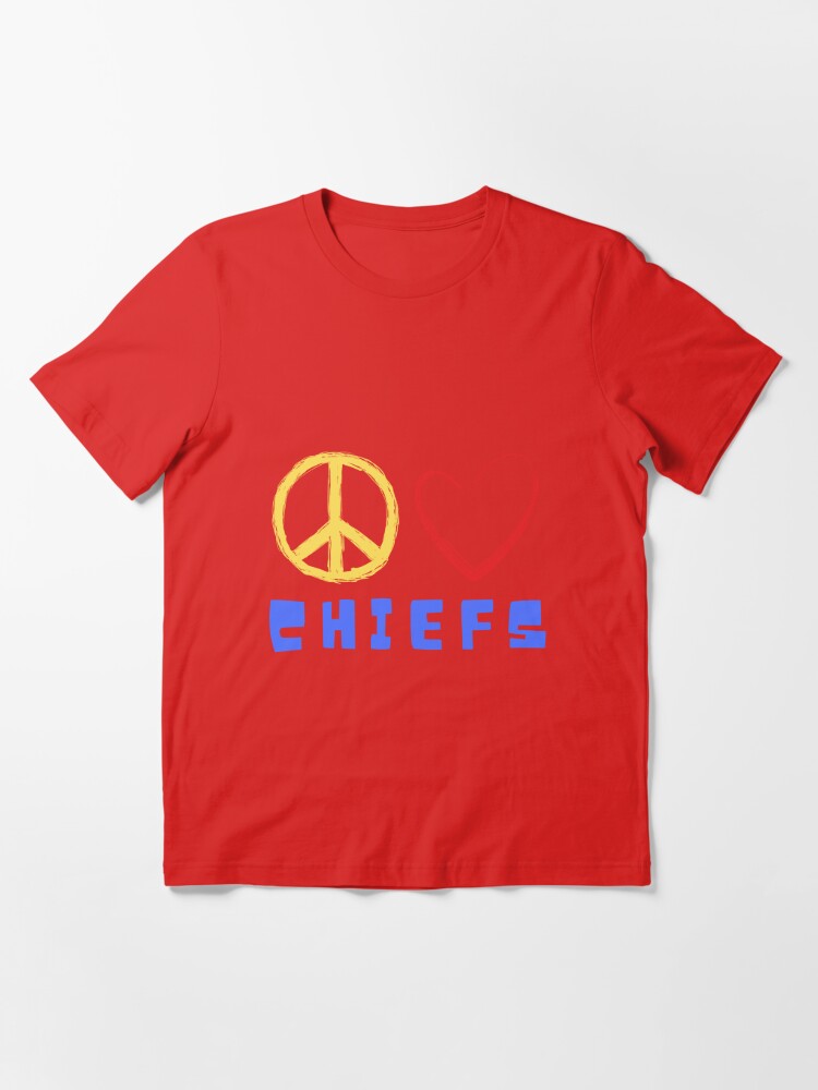 Peace Love Kansas City Chiefs T-Shirt - Kingteeshop