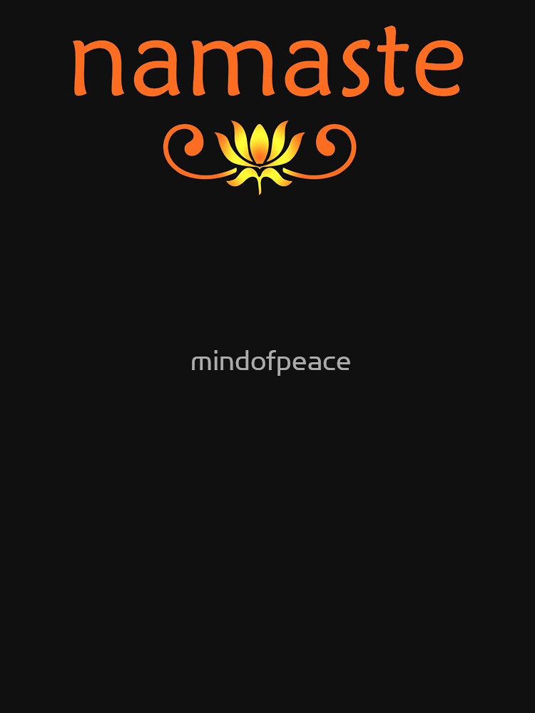 Orange Namaste by mindofpeace