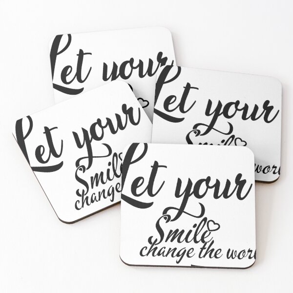 Item preview, Let Your Smile Change The World Motivational Quote designed and sold by MedDesign01.