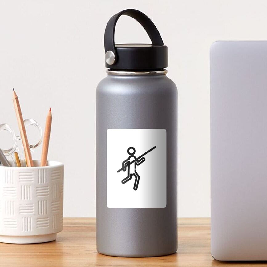 "Pole Vault stick figure " Sticker for Sale by anarecker5 Redbubble