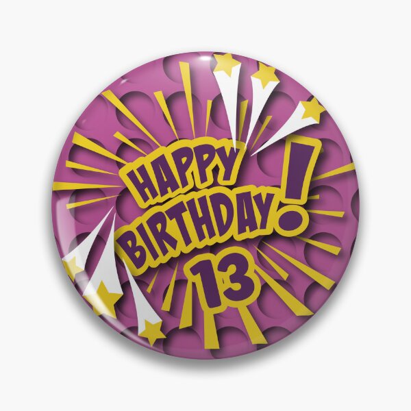 Aperçu de l'œuvre Anniversaire 13 ans mauve créée et vendue par Astralia.