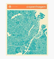 KOPENHAGEN KARTE Fotodruck