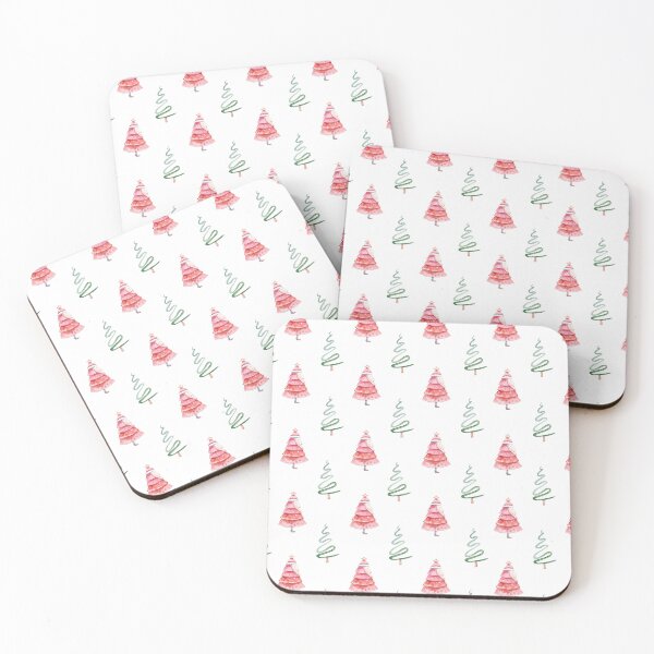 Item preview, Watercolor hand painted cute Christmas tree digital painting, repeat pattern designed and sold by tiana-geo.