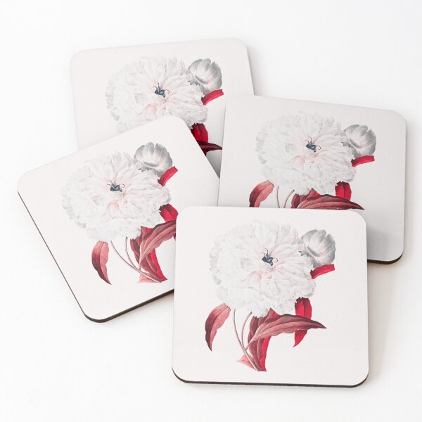 Item preview, Peony Flower, Alternative Illustration - White and Red Rose designed and sold by DaphneKstudio .