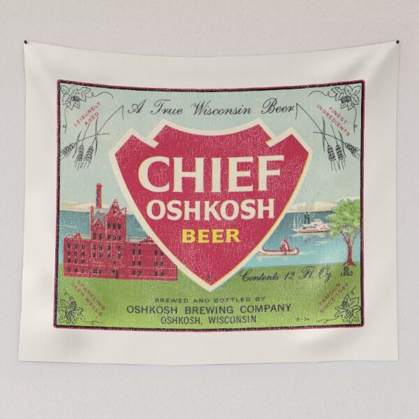 Item preview, Chief Oshkosh Beer Retro Defunct Wisconsin Breweriana designed and sold by ourkid.