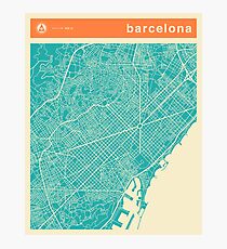Lámina fotográfica MAPA DE BARCELONA