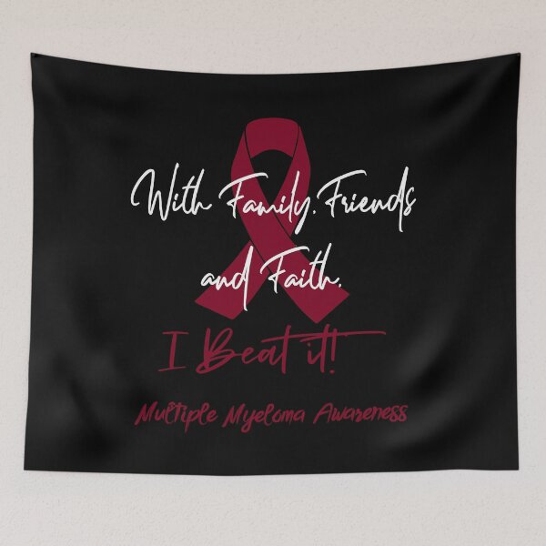 Item preview, Multiple Myeloma Warrior - With Family, Friends, and Faith - I BEAT IT! designed and sold by Robbsyn.