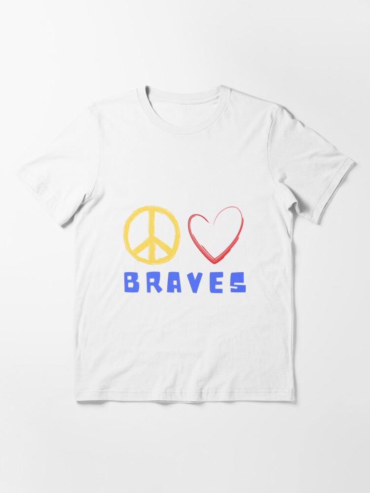 Peace Love Braves | Essential T-Shirt