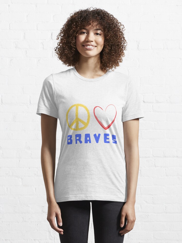 Peace Love Braves | Essential T-Shirt