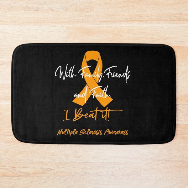 Item preview, Multiple Sclerosis Warrior - With Family, Friends, and Faith - I BEAT IT! designed and sold by Robbsyn.