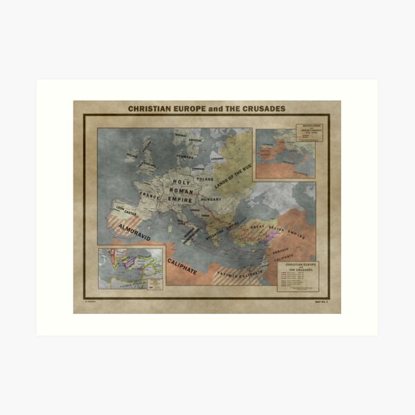 Christian Europe and the Crusades Art Print